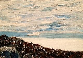 Pond Inlet Iceberg Painting by Desmond Raymond