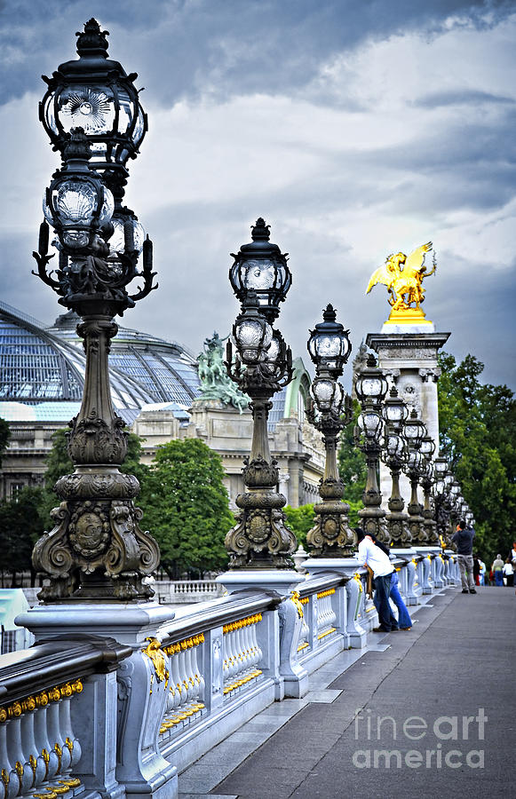Pont Alexander III in Paris Photograph by Elena Elisseeva