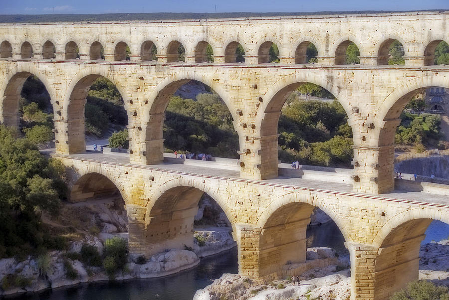 Pont du Gard Photograph by Rod Jones