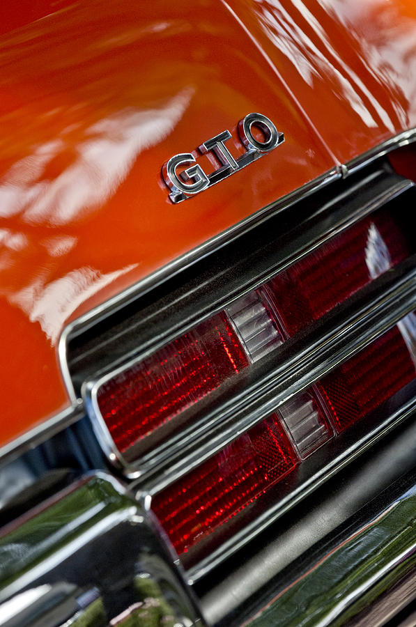 1969 Pontiac GTO Judge Coupe Taillight Emblem Photograph by Jill Reger
