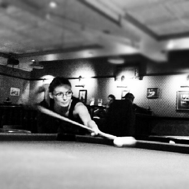 Girl Photograph - #pool #girl #snooker #bar by Torbjorn Schei