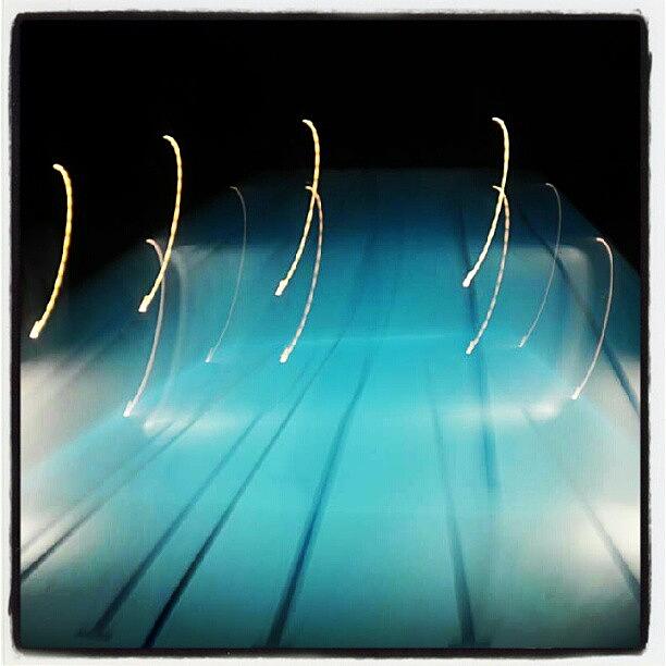 Summer Photograph - #pool #lights #summer #night #cleveland by Natalia D
