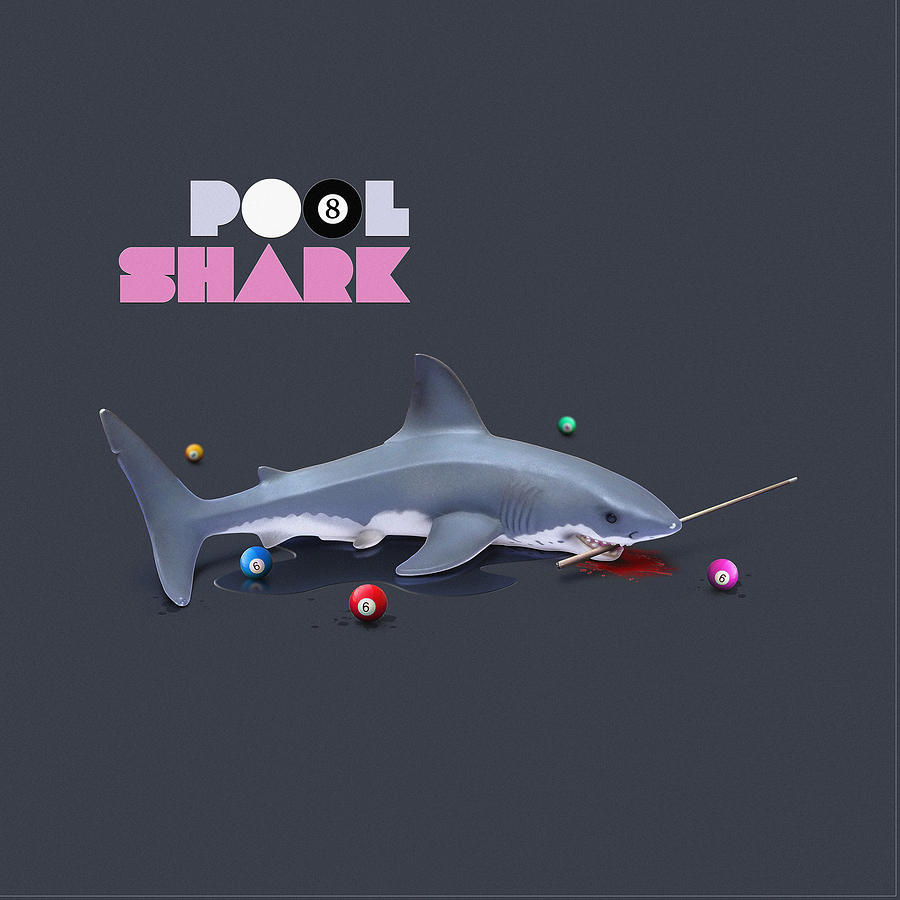 Pool Shark Digital Art by Michael Murray