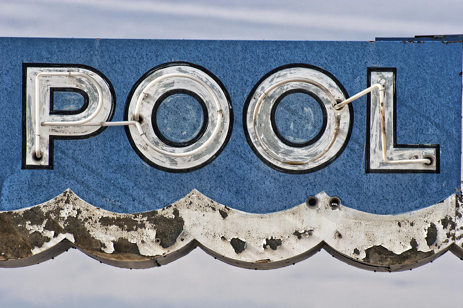 Pool Sign Photograph by Carol Leigh