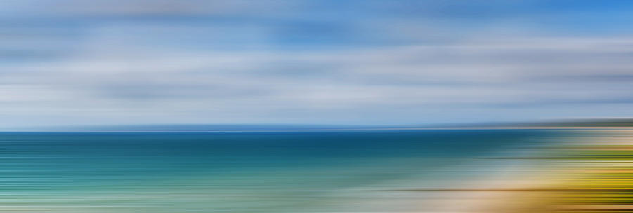 Poole Bay Panorama Abstract Photograph by Chris Day