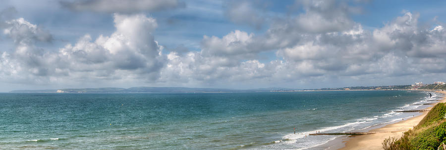 Poole Bay Panorama Photograph by Chris Day