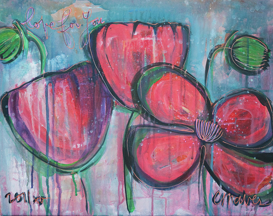 Poppies For June No. 4 Painting by Laurie Maves ART