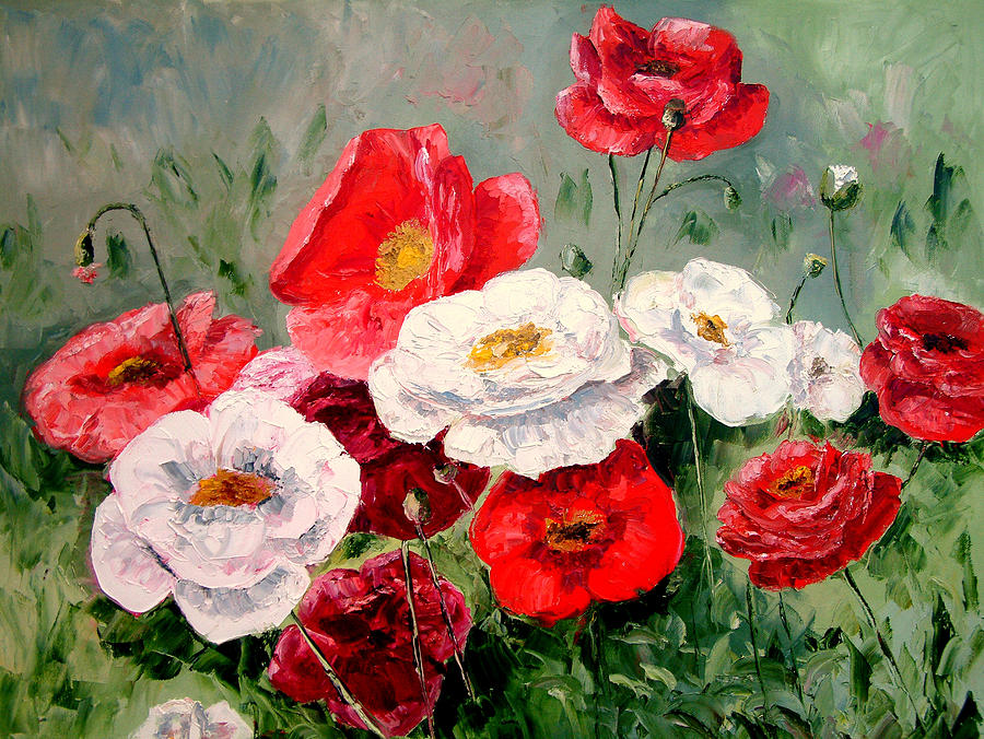 Poppies Galore Painting by Emma Boyce | Fine Art America