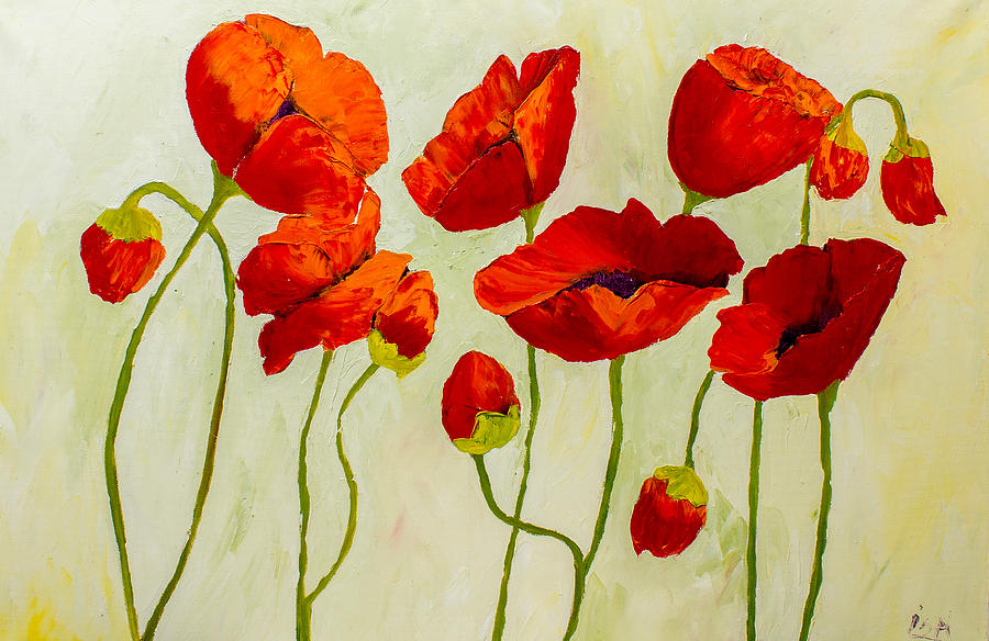 Poppies III Painting by Isabella Talbot-Imber | Fine Art America