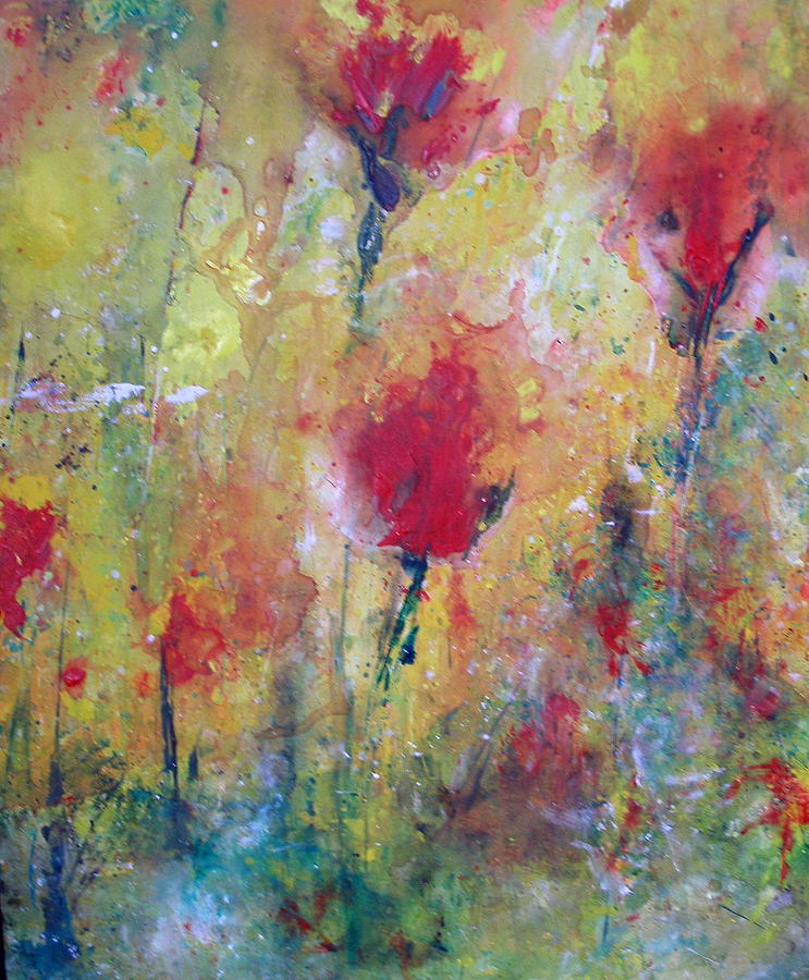 Poppies Painting By Susan Bowden - Fine Art America