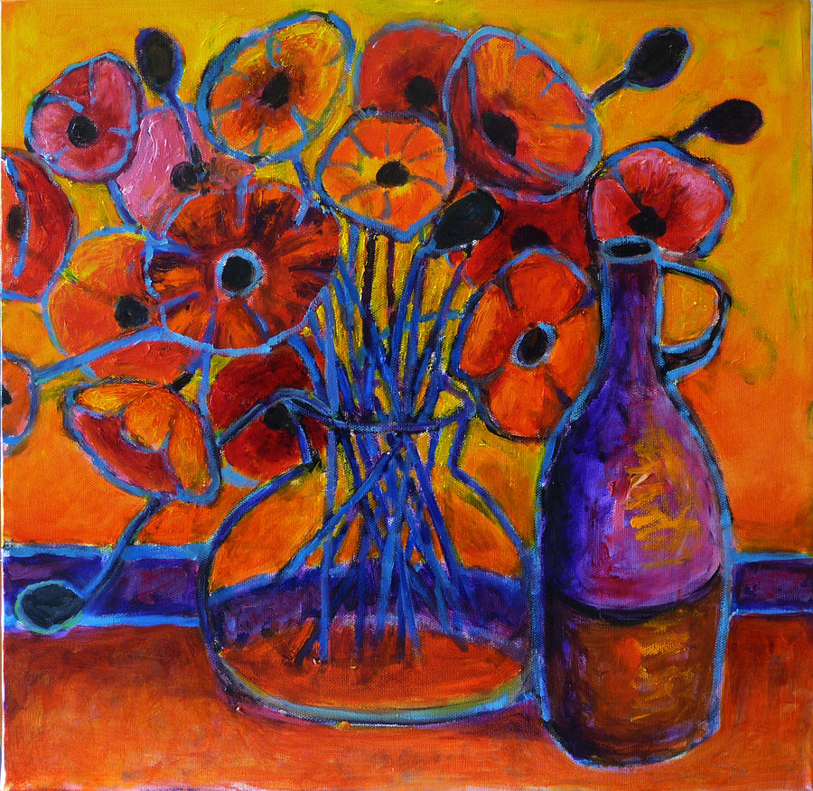 Poppy time Painting by Jeremy Holton