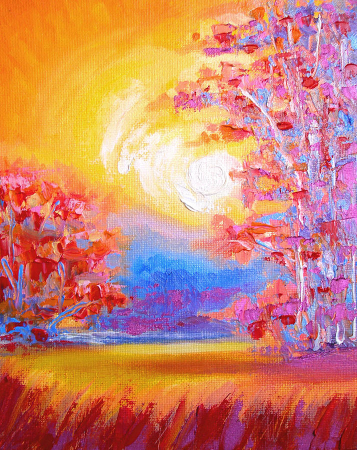Tree Painting - Popsicle Dawn at Al Di La by Susi Franco
