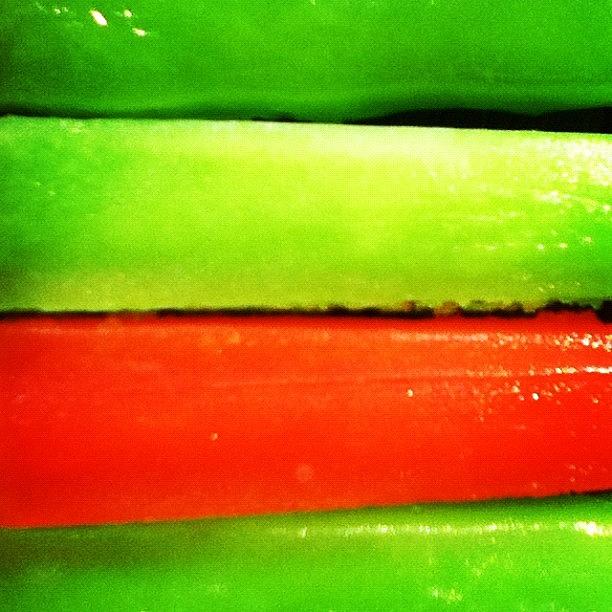 Cool Photograph - #popsicles , #orange , #green by Ariane Polena