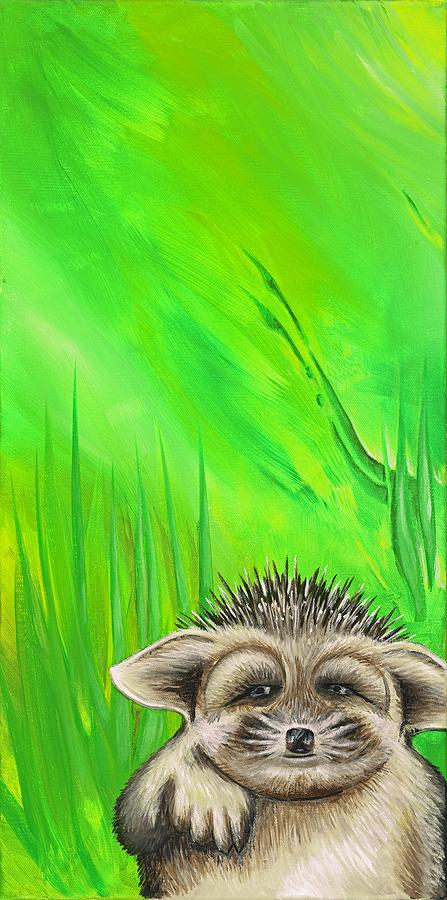 Porcupine Painting by David Junod