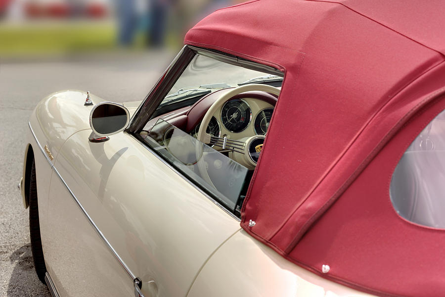 Porsche 1600 SUPER 1959 fabric top and door. Miami Photograph by Juan Carlos Ferro Duque