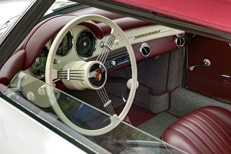 Porsche 1600 SUPER 1959 inside view. Miami Photograph by Juan Carlos Ferro Duque