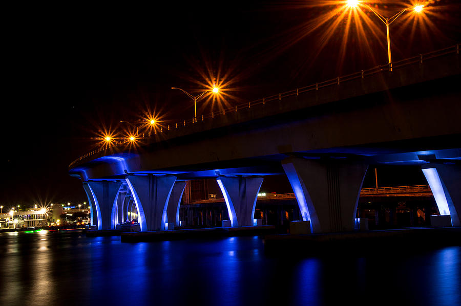 Port Of Miami Bridge Photograph by Brian Leon