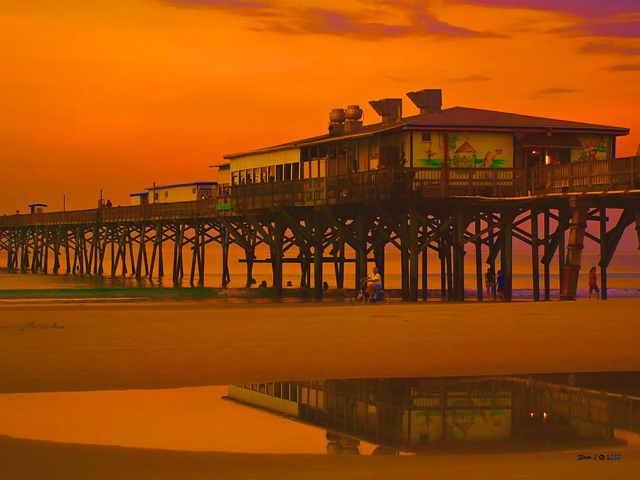 Port Orange Pier Sunset Photograph by Stephen Johnson