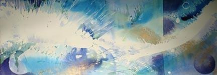 Abstract Painting - Port Willunga by Lynn Millar