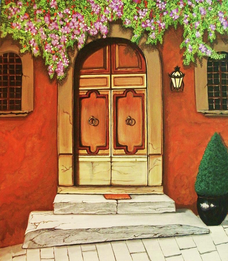 Porta Dingresso Painting by Victoria Rhodehouse