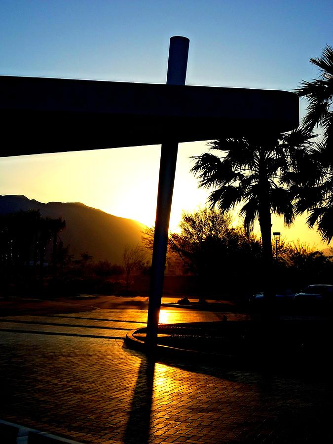 Porte Cochere Sunset Photograph by Randall Weidner