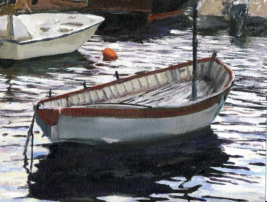 Portofino Anchorage Painting by Randy Sprout