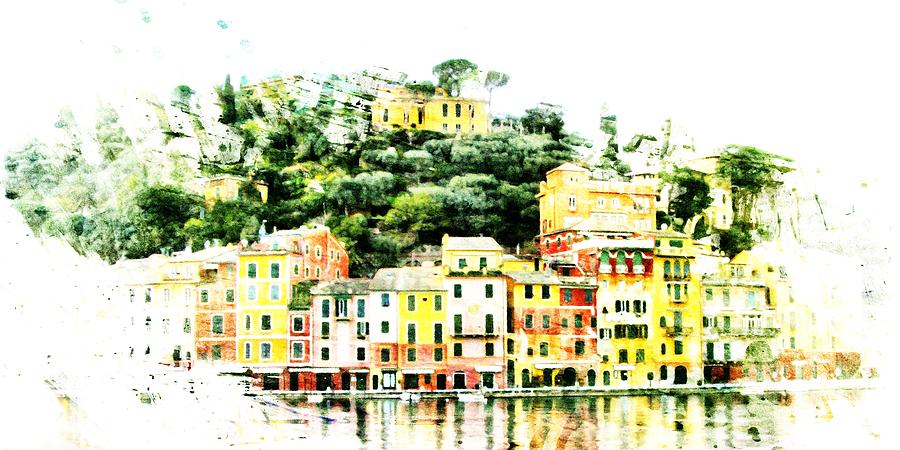 Portofino Digital Art by Andrea Barbieri