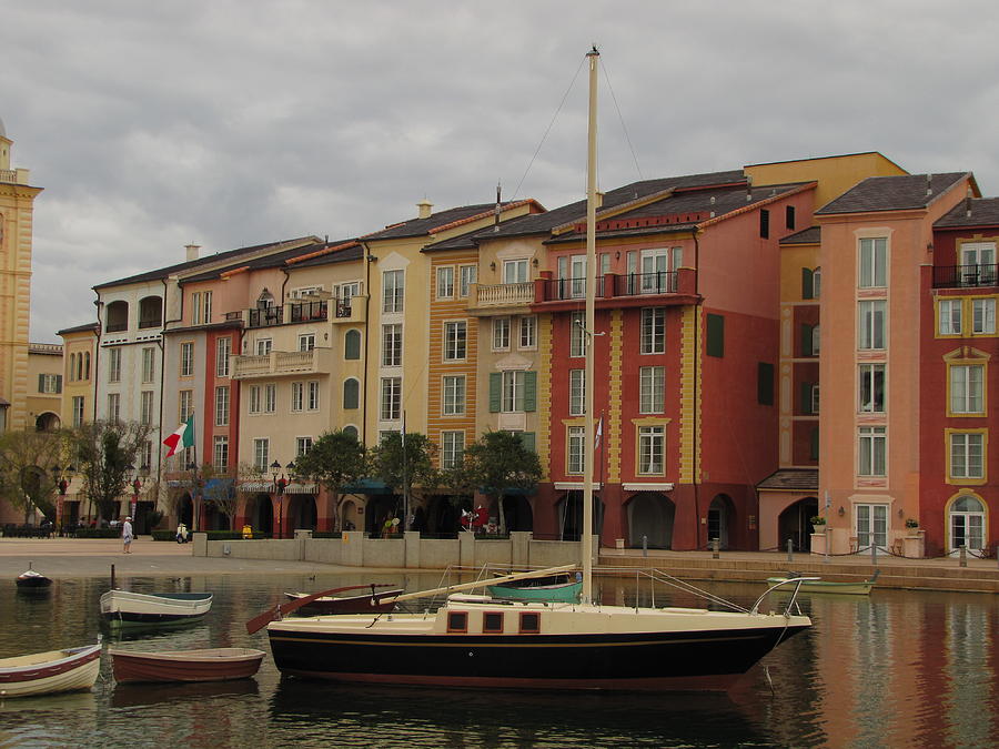Portofino Bay Side View Photograph by RobLew Photography