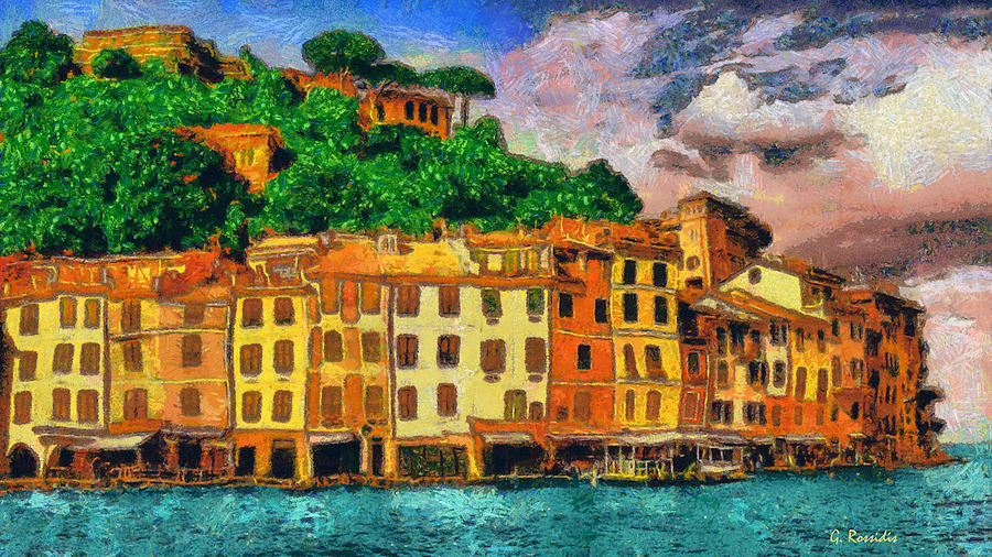 Portofino II Painting by George Rossidis