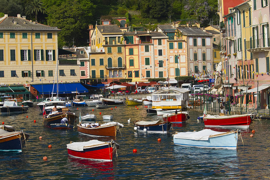 Portofino in the Italian Riviera in Liguria Italy Photograph by David Smith
