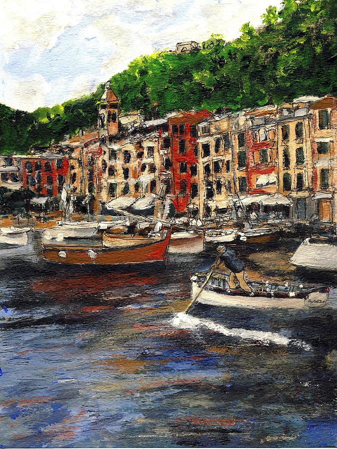 Portofino Late October Mixed Media by Randy Sprout