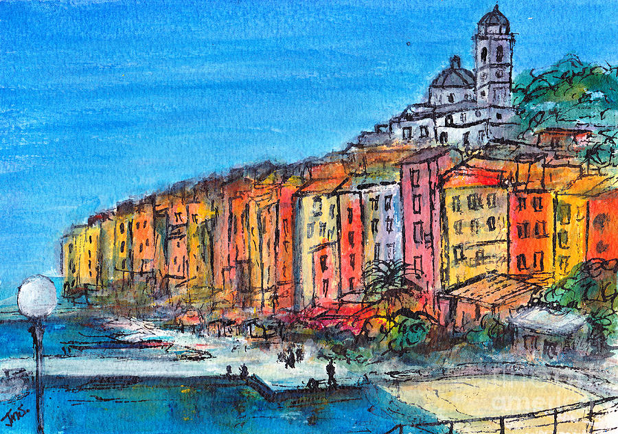 Portovenere Italy Painting by Jackie Sherwood