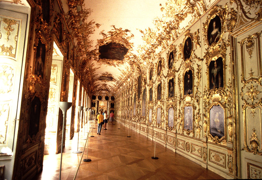 Portrait Gallery at the Residenz Munich  Photograph by Tom Wurl