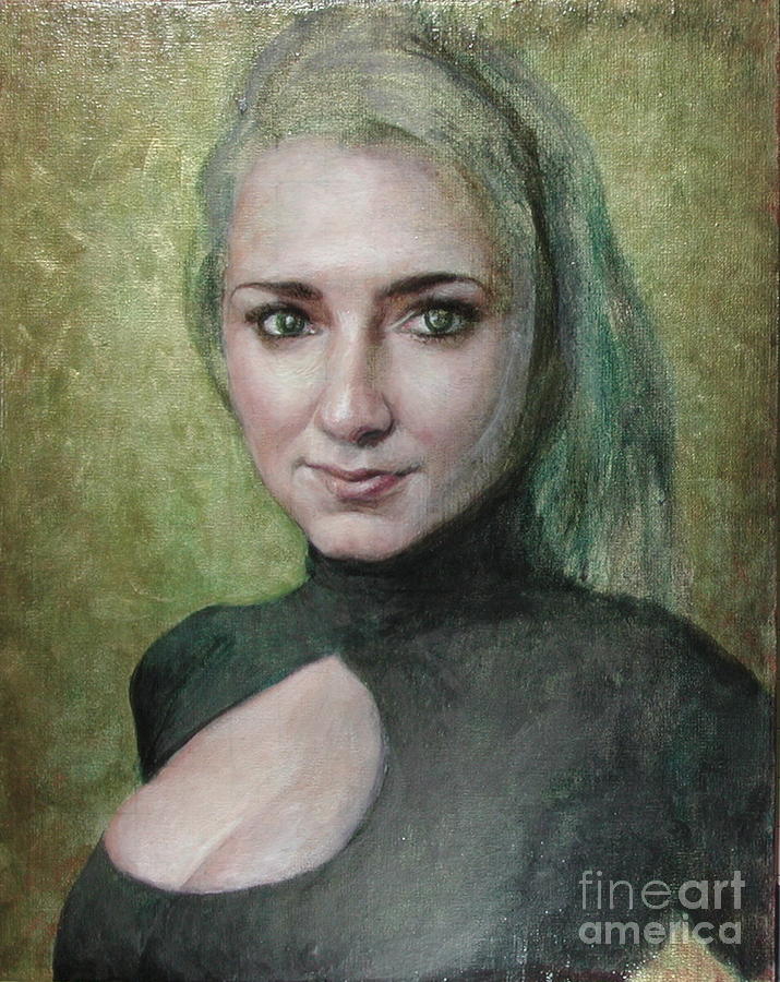 Portrait In Progress WIP Painting by Jane Bucci