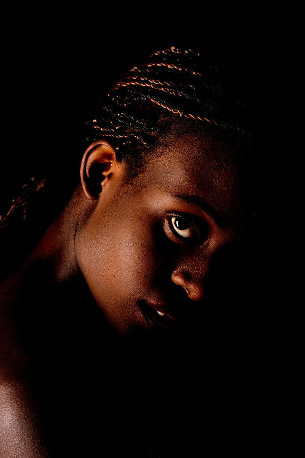 Portrait of a black woman Photograph by Jim Boardman