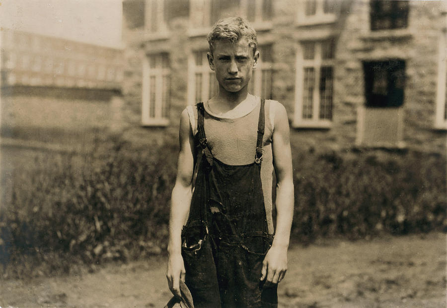 Lewis Wickes Hine Photograph - Portrait Of A Doffer, Marian Viera by Everett