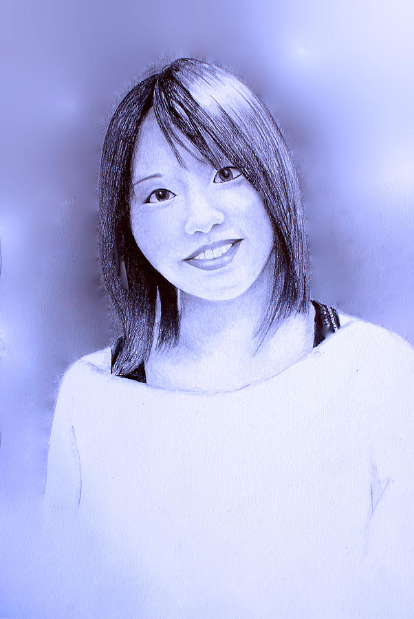 Portrait of a Japanese girl Digital Art by Tim Ernst