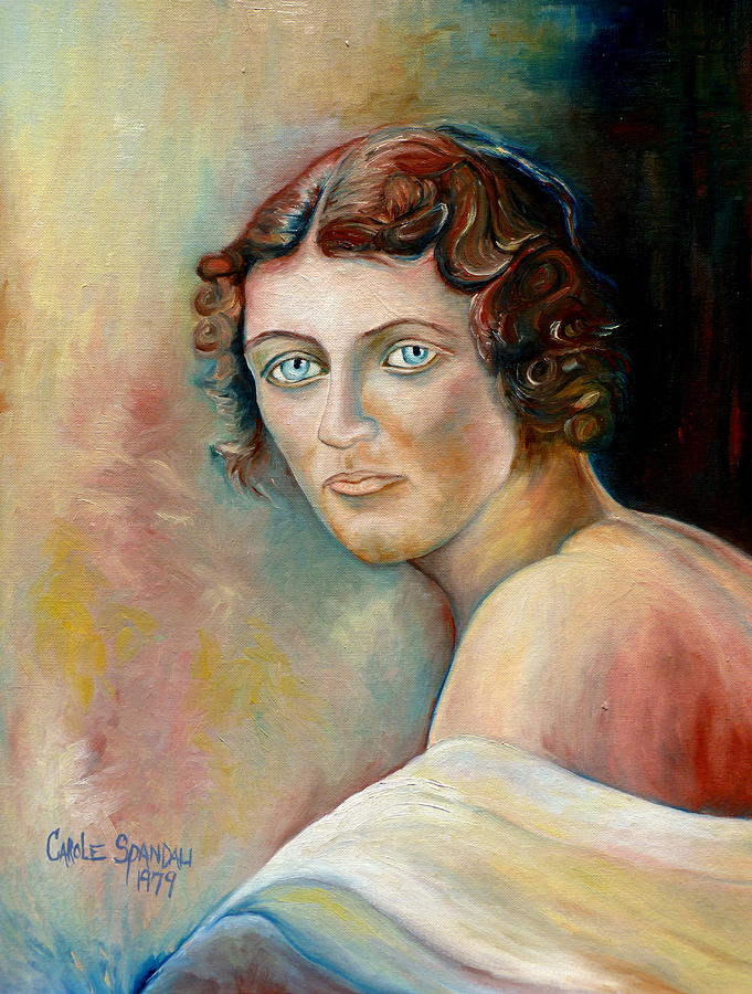 Portrait Of A Lady Painting by Carole Spandau