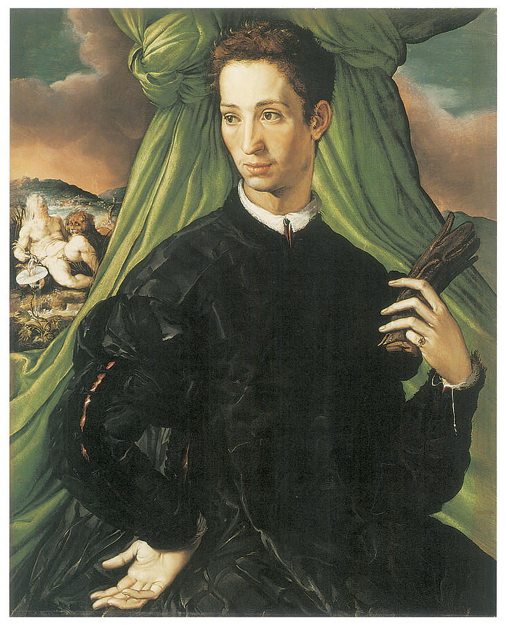 Portrait Painting - Portrait of a Man by Francesco Salviati