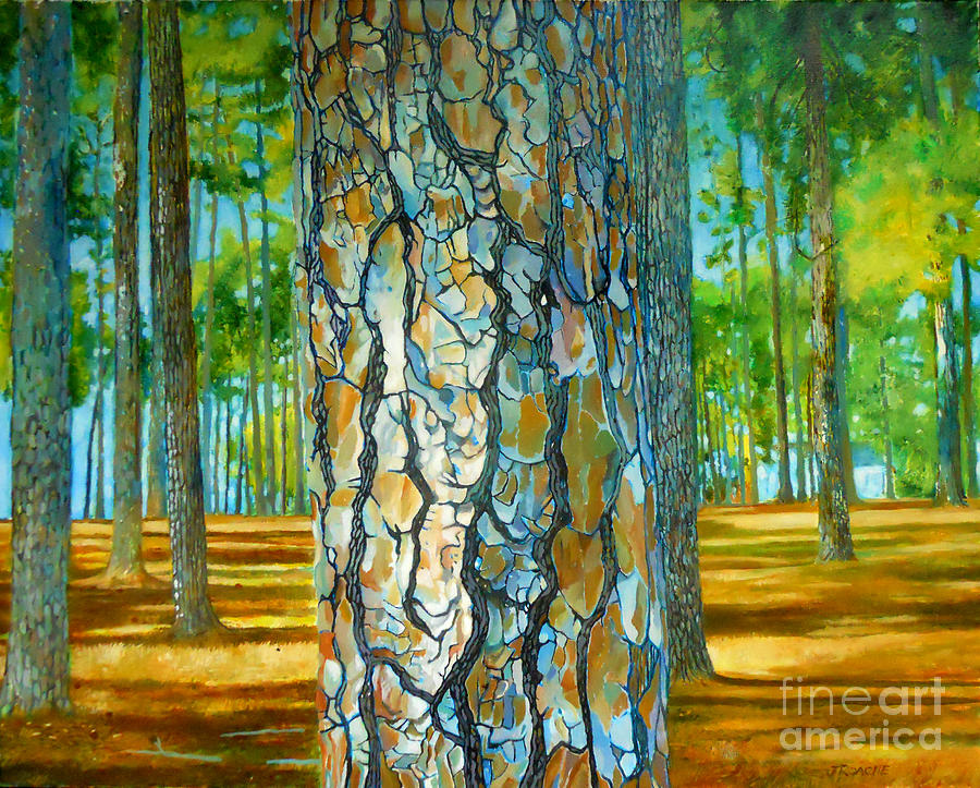 Tree Painting - Portrait of a Pine Tree by Joe Roache