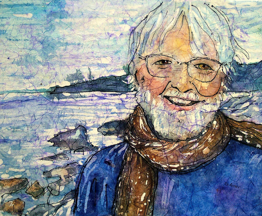 Portrait of a Poet Painting by Gloria Avner