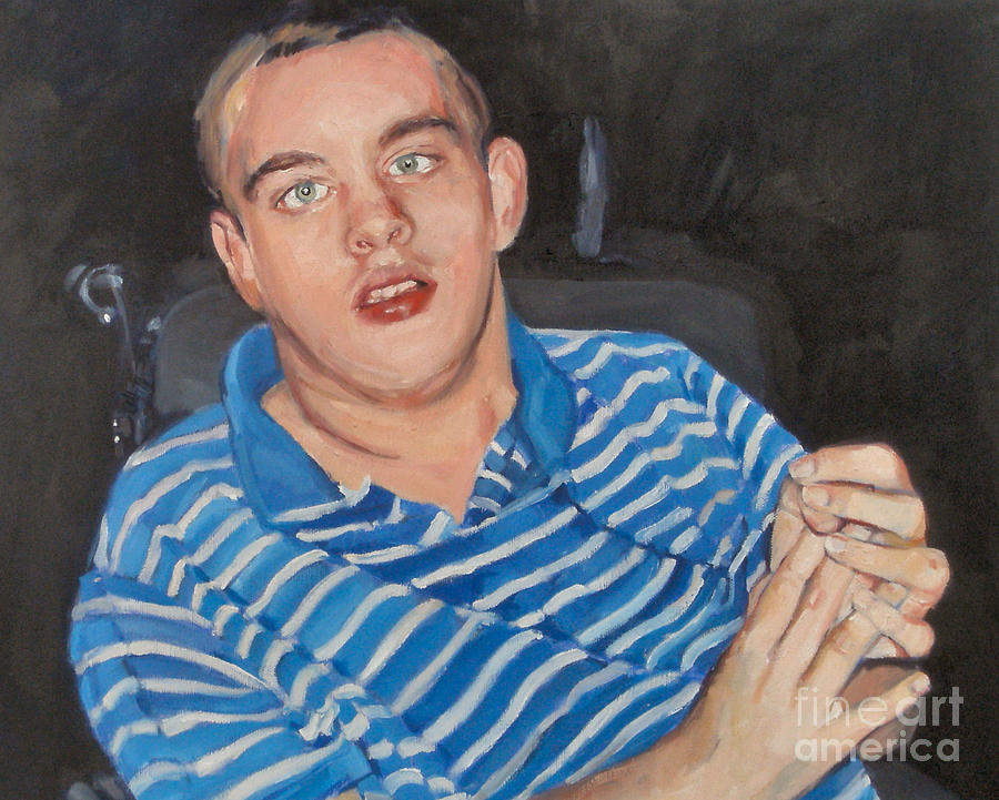 Portrait of Adam  Painting by Deb Putnam