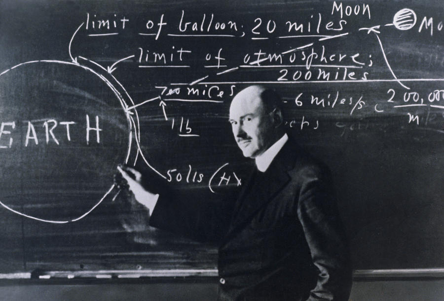 Portrait Photograph - Portrait Of American Physicist, Robert Goddard by Nasa