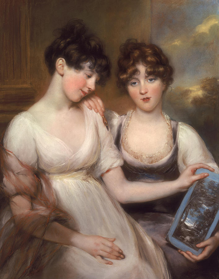 Portrait of Anne and Maria Russell Photograph by John Russell