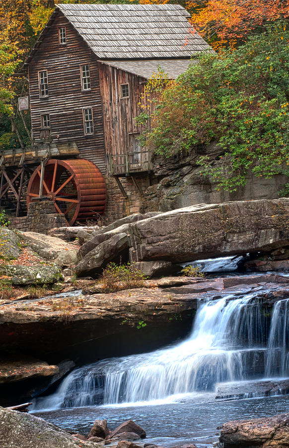 Portrait of Glade Creek Mill Photograph by Randall Branham