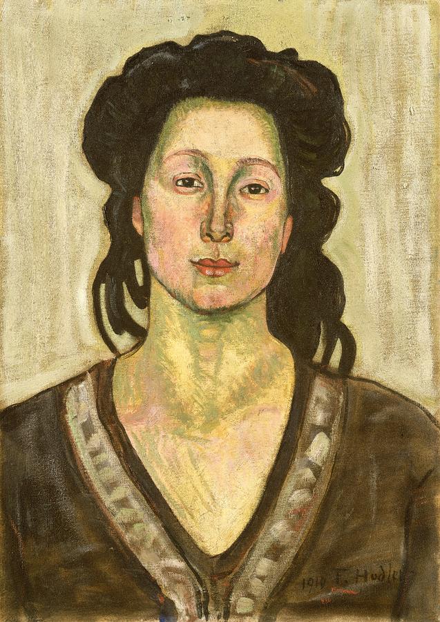 Portrait of Jeanne Cerani Painting by  Ferdinand Hodler