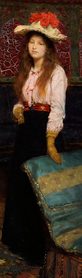 Portrait Painting - Portrait of Miss MacWirter by Lawrence Alma-Tadema