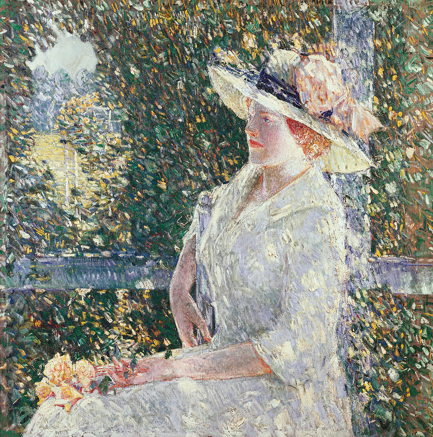 Portrait of Miss Weir Painting by Childe Hassam - Fine Art America