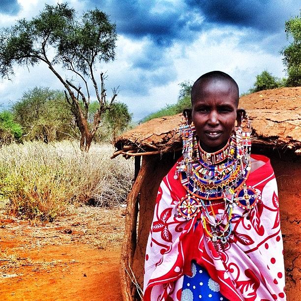 Portrait Of sista, A Masai Woman In Photograph by Dave And Deb