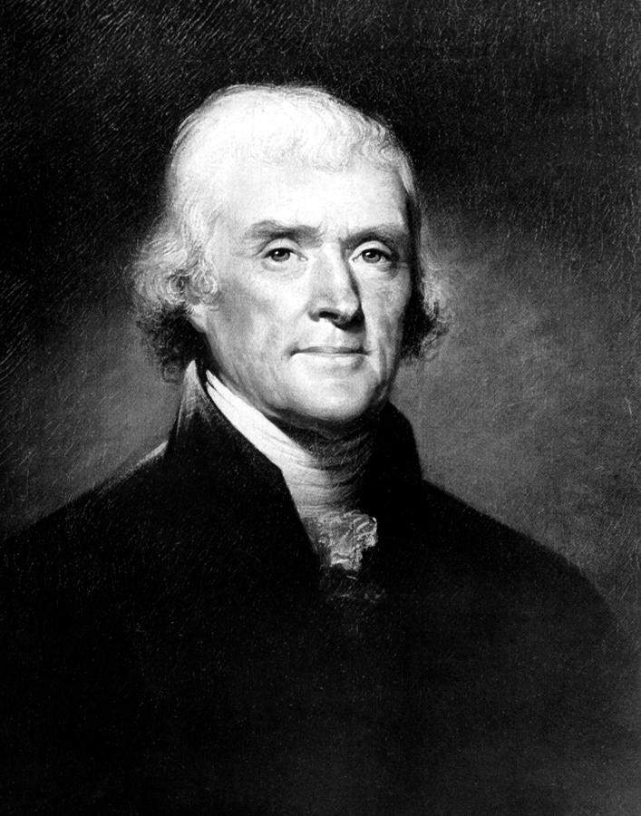 Portrait Of Thomas Jefferson Photograph by Everett